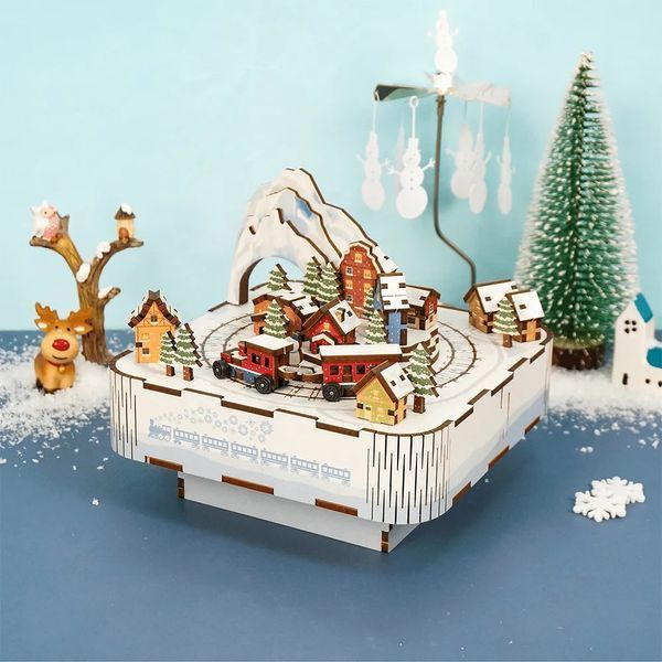 Конструктор 3D міні-будинок Tonecheer Snow Train TQ058 TQ058 фото