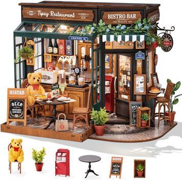 Конструктор 3D міні-будинок Robotime Rolife Coffe&Bar DG167 DG167 фото