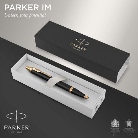 Ручка кулькова Parker IM Black GT BP 22 032 22 032 фото