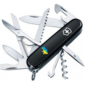 Складаний ніж Victorinox HUNTSMAN UKRAINE Мапа України синьо-жовт. 1.3713.3_T1166u Vx13713.3_T1166u фото