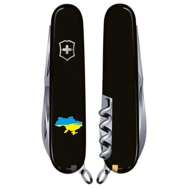 Складной нож Victorinox HUNTSMAN UKRAINE Карта Украины сине-желт. 1.3713.3_T1166u Vx13713.3_T1166u фото