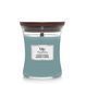 Ароматическая свеча с нотами сосны, свежего воздуха и кашемира Woodwick Medium Evergreen Cashmere 275 г