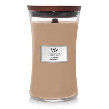 Ароматическая свеча Woodwick Large Cashmere с ароматом айвы, ириса и кедра 609 г 1720903E фото