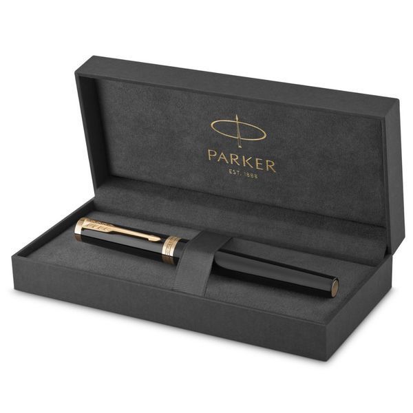 Ручка перова Parker INGENUITY Black Lacquer GT FP F 60 011 60 011 фото
