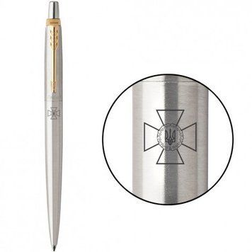 Ручка кулькова Parker JOTTER SPECIAL Stainless Steel GT BP Емблема СБУ 16032_P003b 16032_P003b фото