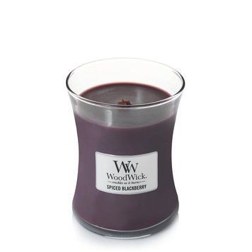 Ароматическая свеча Woodwick Medium Spiced Blackberry с ароматом ежевики с корицей 275 г 92078E фото