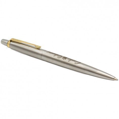 Ручка шариковая Parker JOTTER Stainless Steel GT BP Трезубец Слава Україні 16032_TR3 16032_TR3 фото