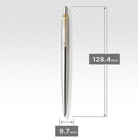 Ручка шариковая Parker JOTTER Stainless Steel GT BP Трезубец Слава Україні 16032_TR3 16032_TR3 фото