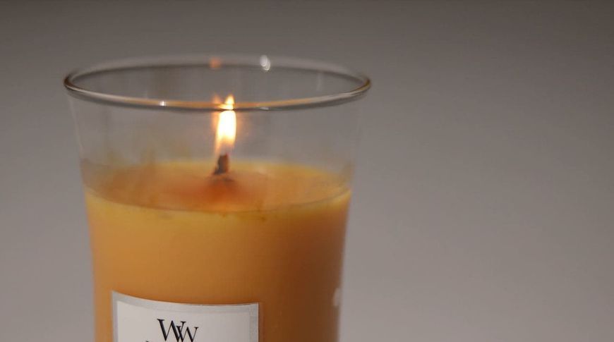 Ароматична свічка Woodwick Medium Evening Onyx з ароматом чорної орхідеї і сандалового дерева 275 г 1725480E фото