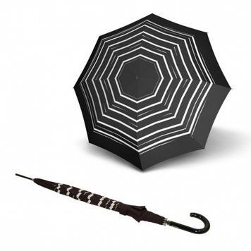 Зонт трость Knirps Stick Automatic Long Stripe Art Black Kn799344961 Kn79 934 4961 фото