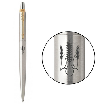 Ручка шариковая Parker JOTTER Stainless Steel GT BP Трезубец из колосков 16032_T059b 16032_T059b фото
