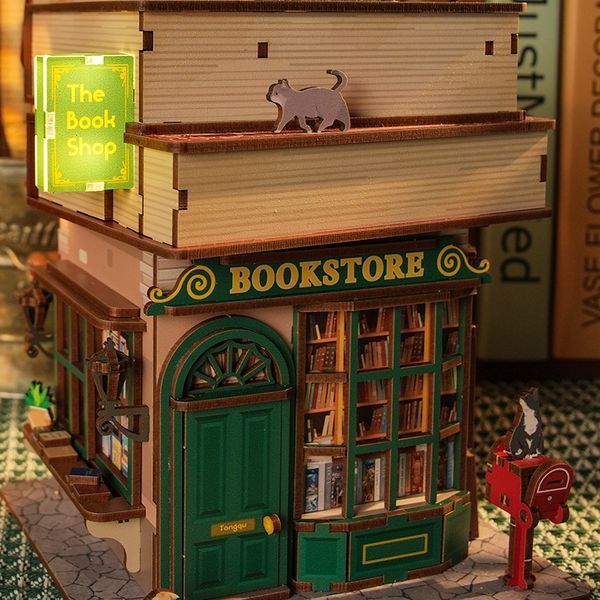 Конструктор 3D міні-будинок Tonecheer Time Bookstore TQ187 TQ187 фото