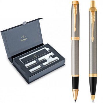 Набор Parker IM Brushed Metal GT RB+BP (роллер + шариковая) 22 282b24 фото