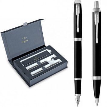 Набор Parker IM Matte Black CT FP+BP (перьевая + шариковая) 26 192b24 фото