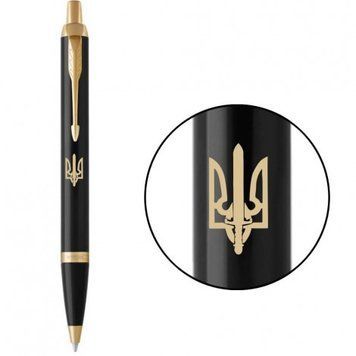 Ручка кулькова Parker IM Black GT BP Тризуб-Меч 22032_T053y 22032_T053y фото