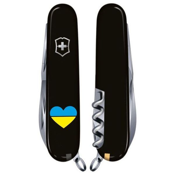Складной нож Victorinox CLIMBER UKRAINE Сердце сине-желтое 1.3703.3_T1090u Vx13703.3_T1090u фото