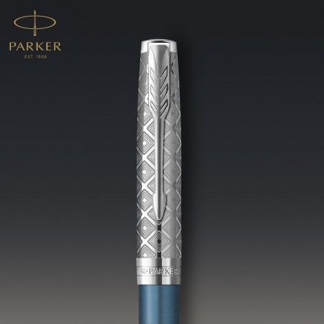 Ручка кулькова Parker SONNET Metal & Blue Lacquer CT BP 68 432 68 432 фото